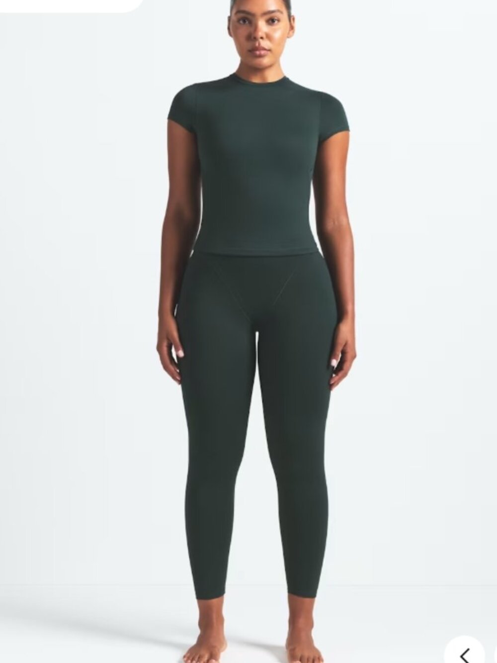 NEW RARE NikeSKIMS Matte V-Panel V-Line Leggings 26" Dark Teal Small NWT